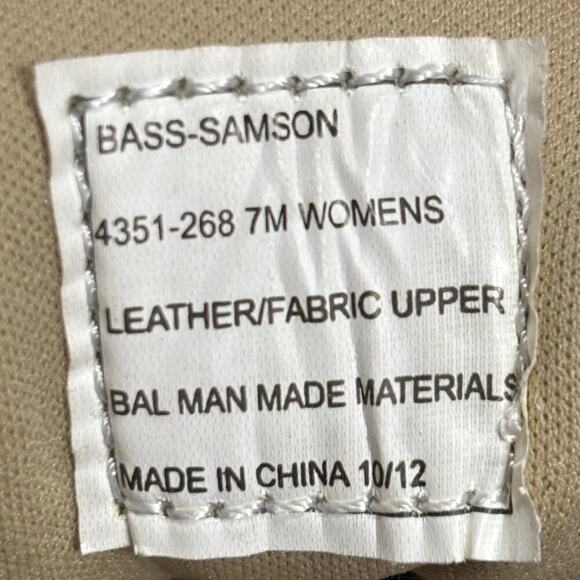 🔴 G.H BASS & CO. SAMSON Women`s Size 7M Beige Green Comfort Shoes 4351-268 - Picture 8 of 8